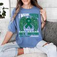 I Wear Green In Memory Of My Mom Liver Cancer Awareness Day Women's Comfort Colors T-Shirt Chalky Mint