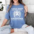 I Wear In Memory Of My Grandma Lung Cancer Awareness Women's Comfort Colors T-Shirt Chalky Mint