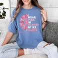 I Wear Pink In Memory Of My Aunt Breast Cancer Pink Ribbon Women's Comfort Colors T-Shirt Chalky Mint