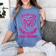 I Wear Pink In Memory Of Great Grandma Breast Cancer Graphic Women's Comfort Colors T-Shirt Chalky Mint