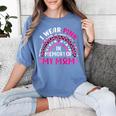 I Wear Pink In Memory Of My Mom Breast Cancer Awareness Raglan Baseball Tee Women's Comfort Colors T-Shirt Chalky Mint