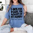I Wear Pink In Memory Of My Mommy Breast Cancer Awareness Women's Comfort Colors T-Shirt Chalky Mint