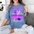 I Wear Purple In Memory Of My Husband Pancreatic Cancer Premium Tri-Blend Women's Comfort Colors T-Shirt Chalky Mint