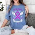 I Wear Purple In Memory Of My Mom Alzheimers Awarenesss Women's Comfort Colors T-Shirt Chalky Mint I Wear Purple In Memory Of My Mom Alzheimers Awarenesss Women's Comfort Colors T-Shirt Chalky Mint