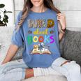 Wild About Reading Books Reader Bookworm Animals Book Lover Women's Comfort Colors T-Shirt Chalky Mint