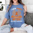 Wings Leukemia Shirt I Wear Orange In Memory Of My Dad Women's Comfort Colors T-Shirt Chalky Mint