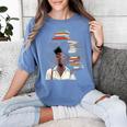 Women's Education Is Freedom Teacher Books Black History Month Women's Comfort Colors T-Shirt Chalky Mint