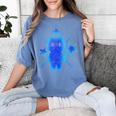Yk2 Grunge Earthy Blue Cat With Stars Tomboy 90s Nostalgia Women's Comfort Colors T-Shirt Chalky Mint