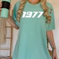 1977 Printed For 70's Birthdays Events Graduations T-Shirt Women's Comfort Colors T-Shirt Chalky Mint