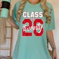 2 Sided Class Of 2026 Senior 2026 Graduation Women's Comfort Colors T-Shirt Chalky Mint