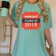 We Out 2018 Graduation Shirts Women's Comfort Colors T-Shirt Chalky Mint