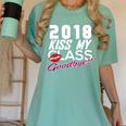 2018 Kiss My Class Goodbye Graduation Women's Comfort Colors T-Shirt Chalky Mint