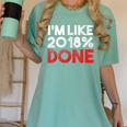 2018 Percent Done Senior Graduation Shirt Women's Comfort Colors T-Shirt Chalky Mint