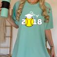2018 Softball Senior Graduation Shirt For Girls Grad Women's Comfort Colors T-Shirt Chalky Mint