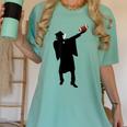2019 Football Graduation Dab Shirt- Dabbing Graduate Women's Comfort Colors T-Shirt Chalky Mint