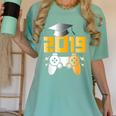 2019 High School Graduation Shirt Gamer Graduate Women's Comfort Colors T-Shirt Chalky Mint