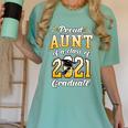 2021 Graduation Shirts For Family 2021 Graduation For Aunt Women's Comfort Colors T-Shirt Chalky Mint