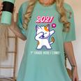 2021 Kindergarden Graduation Celebration Dapping Cat For Men Women Kids Women's Comfort Colors T-Shirt Chalky Mint