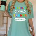 2nd Grade Graduation Shirt 2nd Grade Done Summer Loading Women's Comfort Colors T-Shirt Chalky Mint