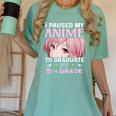 5th Grade Graduation Anime 2025 Graduate Elementary Girls Women's Comfort Colors T-Shirt Chalky Mint