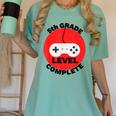 5th Grade Level Complete Gamer Graduation Women's Comfort Colors T-Shirt Chalky Mint
