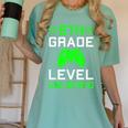 5th Grade Level Unlocked Back To School Gamer Graduation Women's Comfort Colors T-Shirt Chalky Mint