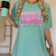 Advocate Support Empower Groovy Social Worker Graduation MSW Women's Comfort Colors T-Shirt Chalky Mint
