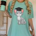 Bachelor Master Cats Graduation 2026 Graduate Women's Comfort Colors T-Shirt Chalky Mint