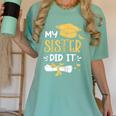 Back To School My Sister Did It Graduation Proud Sister Graduated Female X-Small Women's Comfort Colors T-Shirt Chalky Mint