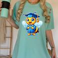 Bee Graduation Cute Kindergarten Elementary High School Women's Comfort Colors T-Shirt Chalky Mint