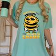 Bees They Call Me The Spelling Bee Champ Graduation Women's Comfort Colors T-Shirt Chalky Mint