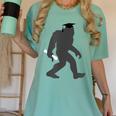 Bigfoot Graduate Shirt Cute Sasquatch Graduation Women's Comfort Colors T-Shirt Chalky Mint