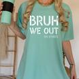 Bruh We Out Last Day Of School Boy Girl 5th Grade Graduation Women's Comfort Colors T-Shirt Chalky Mint