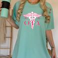 Caduceus Shirt Occupational Therapist Assistant Graduation Women's Comfort Colors T-Shirt Chalky Mint