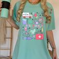 Can’t Talk Right Now Doing Paramedic Nurse Graduation Women's Comfort Colors T-Shirt Chalky Mint