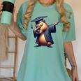 Capybara Graduation Dabbing Capy Wearing Graduate Gown Women's Comfort Colors T-Shirt Chalky Mint