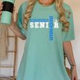 Cheerleading Senior Night Cheer Senior 2025 Graduation 23 Women's Comfort Colors T-Shirt Chalky Mint