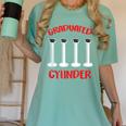 Chemistry Science Joke Graduated Cylinder Graduation T-Shirt Women's Comfort Colors T-Shirt Chalky Mint