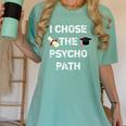 I Chose Psycho Path Psychology Major Graduation Shirt Women's Comfort Colors T-Shirt Chalky Mint