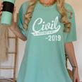 Civil Engineer Est 2019 Graduation Women's Comfort Colors T-Shirt Chalky Mint