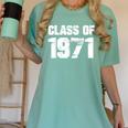 Class Of 1971 High School College Graduation Reunion T-Shirt Women's Comfort Colors T-Shirt Chalky Mint