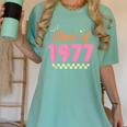 Class Of 1977 School Graduation Meetup Reunion Women's Comfort Colors T-Shirt Chalky Mint