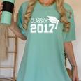 Class Of 2017 Cute Graduation T-Shirt Women's Comfort Colors T-Shirt Chalky Mint