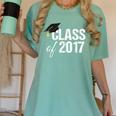 Class Of 2017 Senior Graduation Women's Comfort Colors T-Shirt Chalky Mint