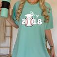 Class Of 2018 Baseball Senior Graduation Shirt Grad Women's Comfort Colors T-Shirt Chalky Mint