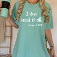 Class Of 2018 Graduation I Dun Lernt It All Women's Comfort Colors T-Shirt Chalky Mint