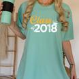Class Of 2018 Graduation T Shirt Senior Boys Girls Men Women Women's Comfort Colors T-Shirt Chalky Mint