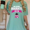 Class Of 2018 Preschool Graduation Girls Pre K Women's Comfort Colors T-Shirt Chalky Mint
