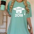 Class Of 2018 Senior T-Shirt Graduation Shirt Women's Comfort Colors T-Shirt Chalky Mint