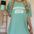Class Of 2018 UNDECIDED High School Graduation Women's Comfort Colors T-Shirt Chalky Mint